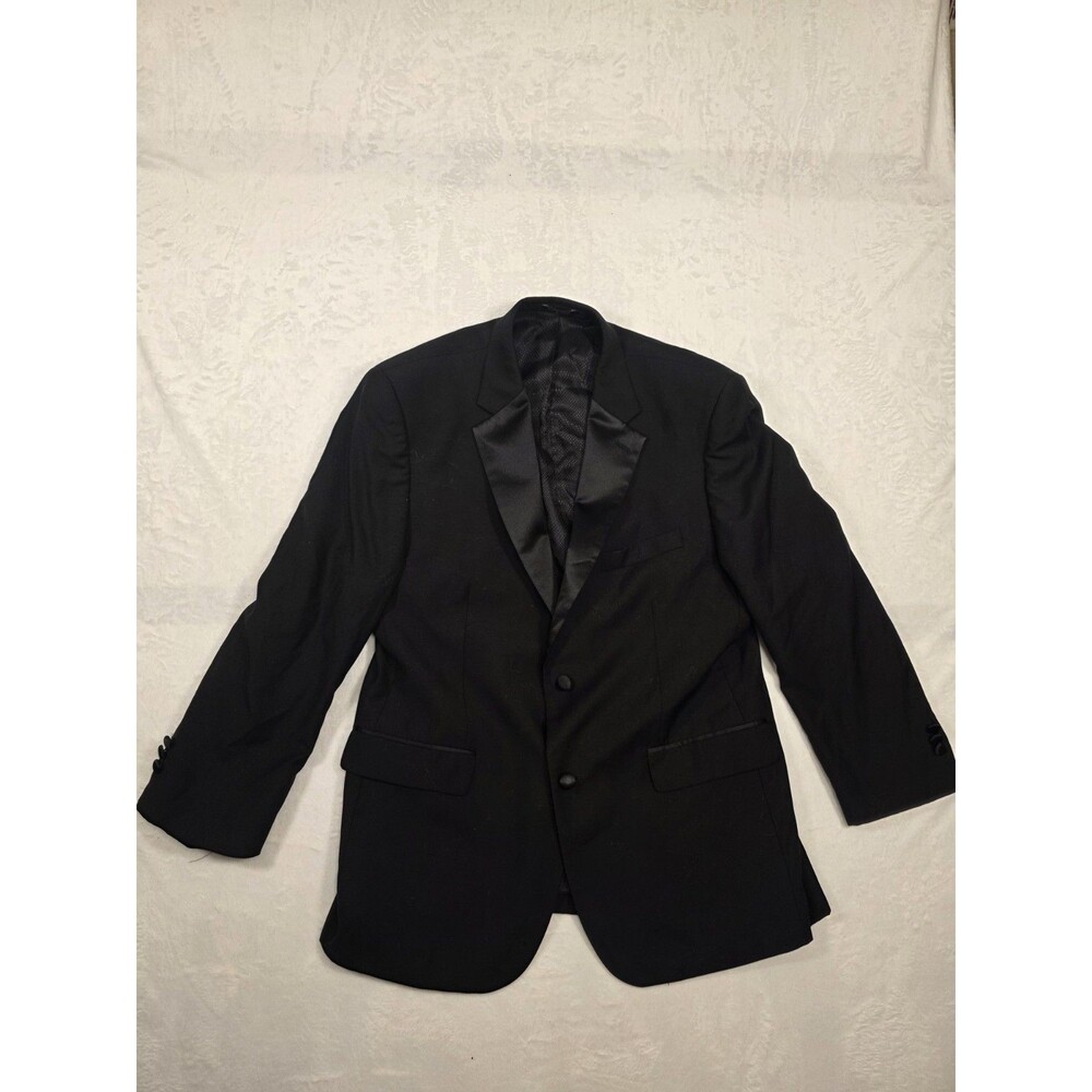 Pronto Uomo Tuxedo Jacket Black 46 Regular 85% Wool 15% Polyester